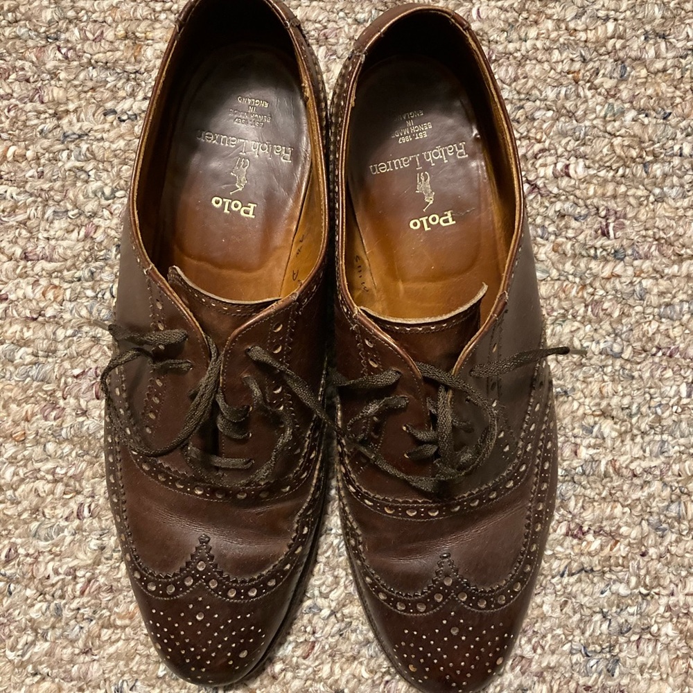 Ralph Lauren vintage full brogue shoes.